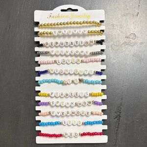 Taylor Swift Friendship Bracelets Colorful Beaded Kids Bracelets Set